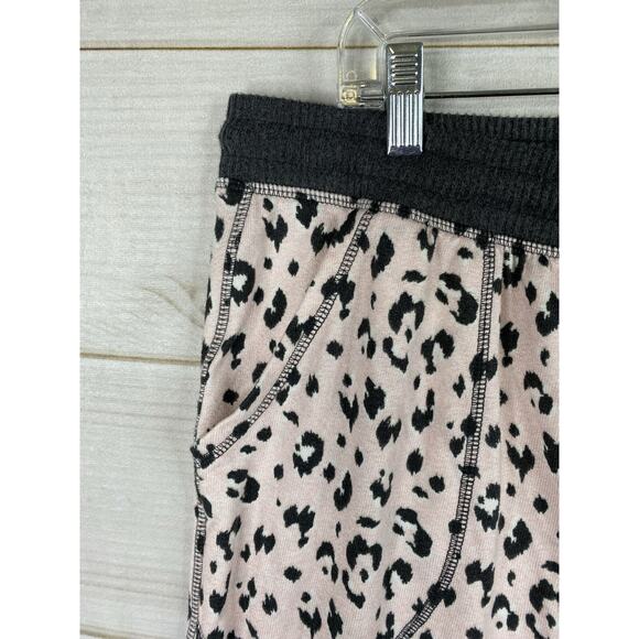 Live Love Lounge Karen Neuburger Pajamas Set Womens XL Pink Animal Print Fleece - Picture 4 of 14